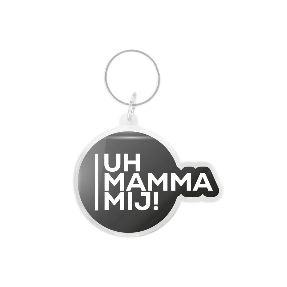 portachiavi uh mamma mij nero